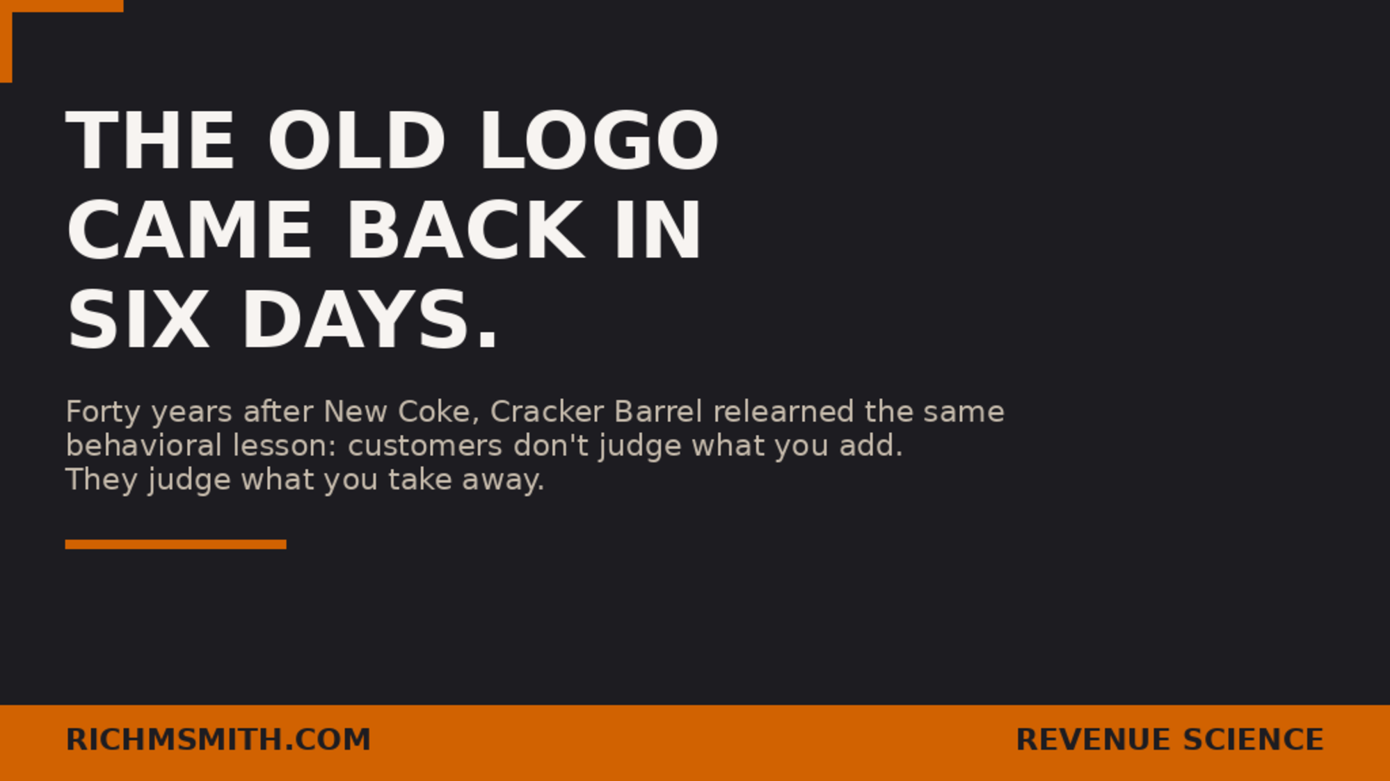 Status quo bias diagram on Cracker Barrel logo change and customer loss aversion