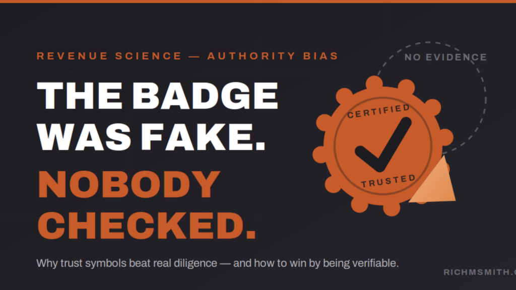 Authority bias case study diagram on Delve compliance automation and B2B vendor due diligence